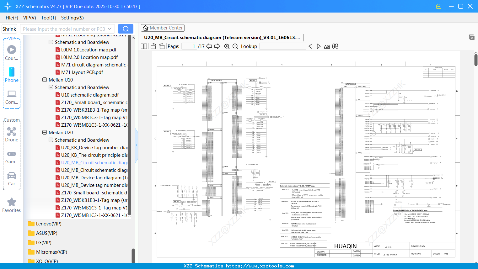 Meizu U20_MB_Circuit Schematic Diagram (Telecom Version)_V3.01_160613